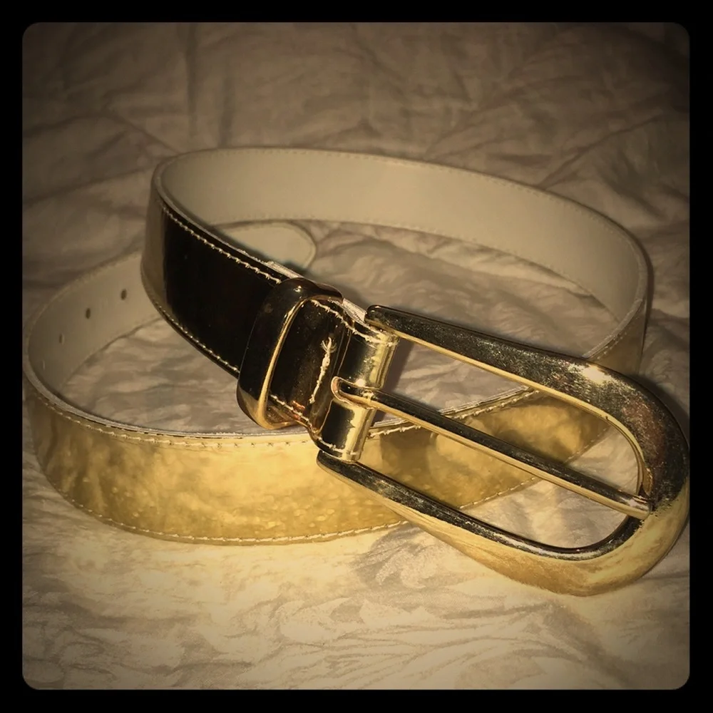 Metallic Gold Vintage Glam Belt Size M